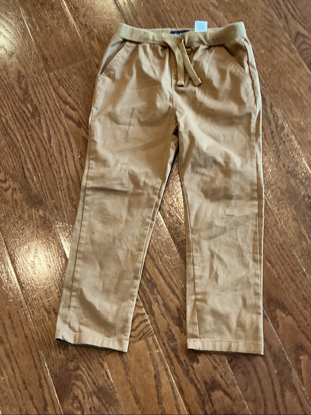 Andy & Evan Boys' Drawstring Chino Pants in Khaki
